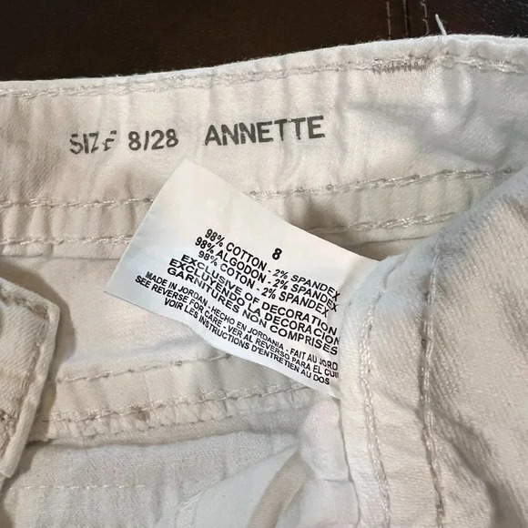 Code Bleu, White Jeans, Cropped, Denim, Annette, Woman’s size 8-28 - Picture 3 of 8